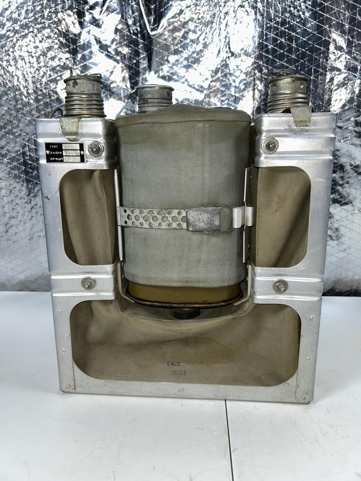 Vintage 1963 Russian IP-46M Military Oxygen Rebreather Aluminum Apparatus Unit