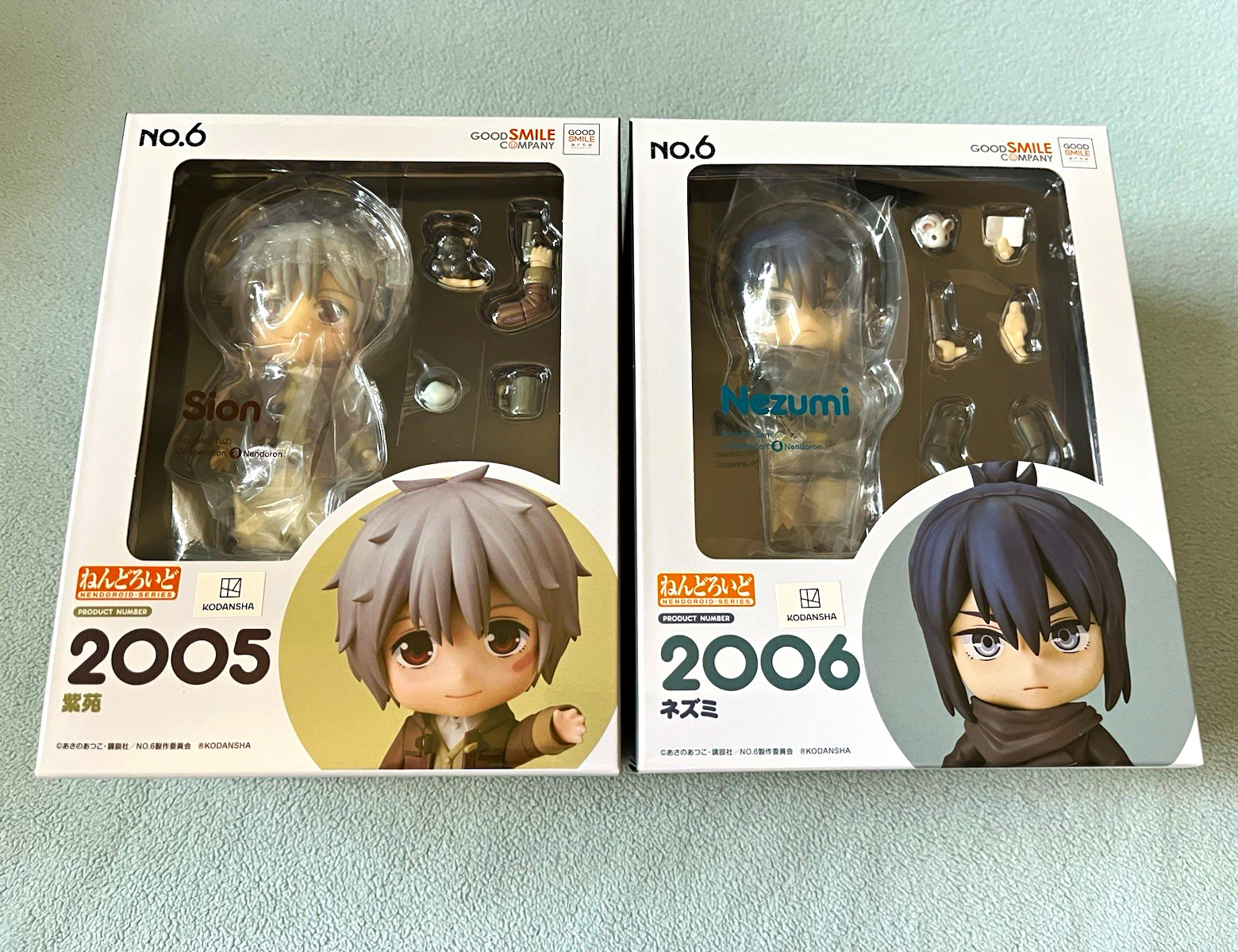 NO.6 Shion 2005 & Nezumi 2006 Nendoroid Anime Figure