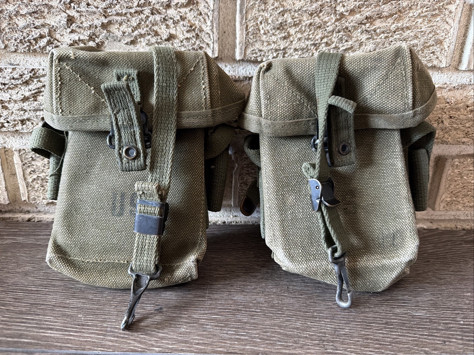 1959 US Army M1956 Canvas Ammo Magazine Pouch USGI Early Vietnam Era Good Shape