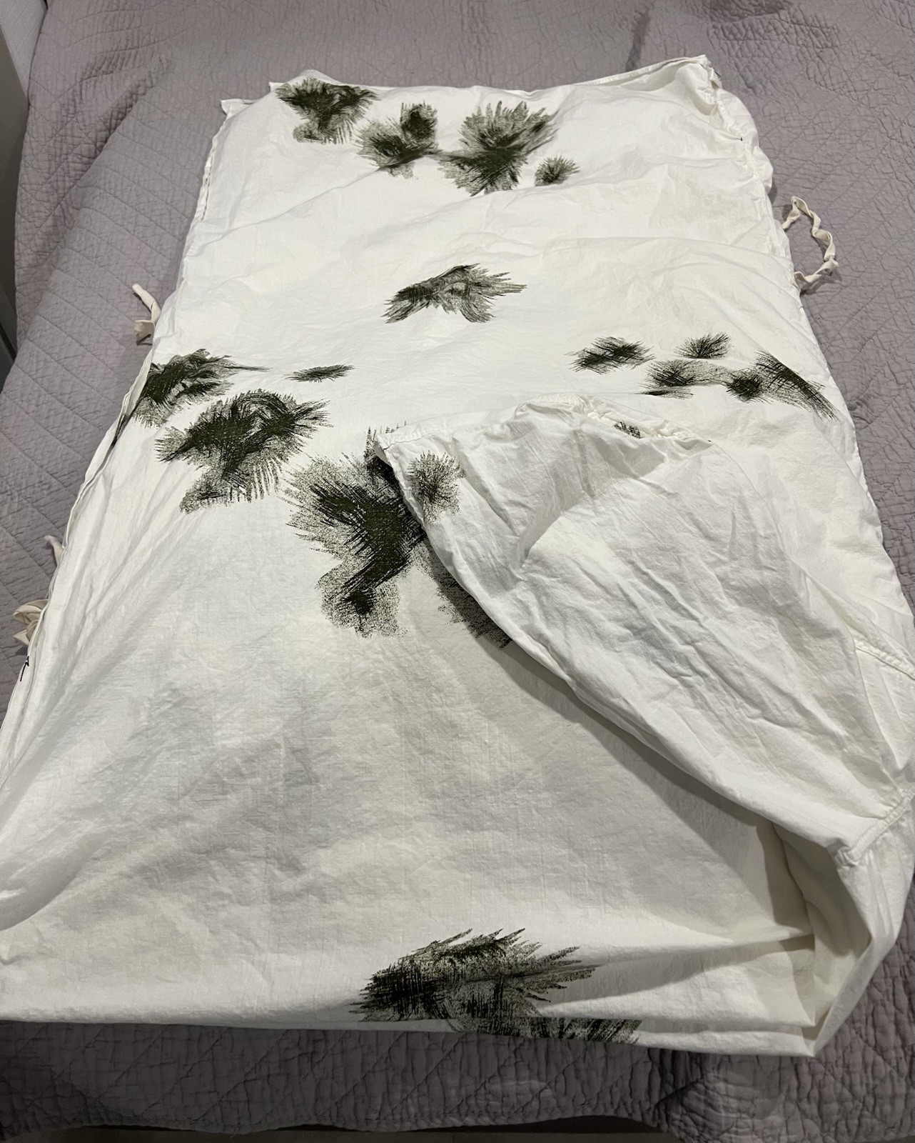 West German Snow Camo Poncho & Trousers Pants Set With Beanie And Boonie