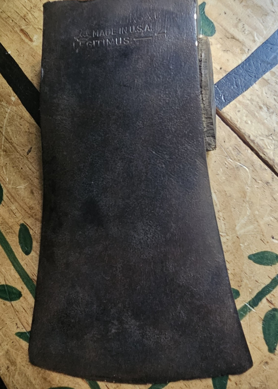 VINTAGE COLLINS & CO. LEGITIMUS FELLING AXE  - NO HANDLE