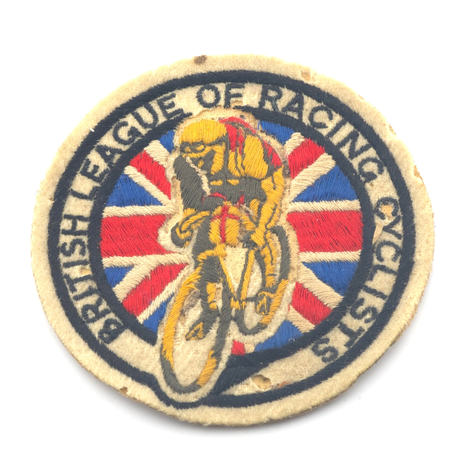 Vintage British League of Racing Cyclists Sew On Patch Cloth Badge 1950s BLRC Vintage British League of Racing Cyclists Sew On Patch Cloth Badge 1950s BLRC