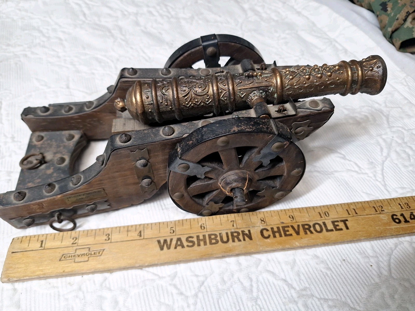 Rare Vintage Artilleria Imperial Carlos I Miniature Cannon Spain- Complete Tools Rare Vintage Artilleria Imperial Carlos I Miniature Cannon Spain- Complete Tools