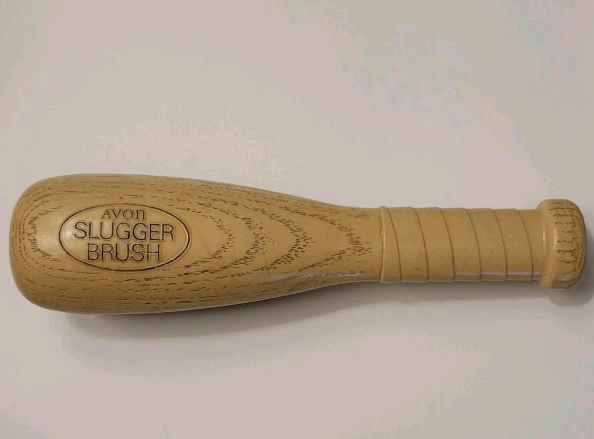 VINTAGE AVON SLUGGER BRUSH 7” BASEBALL BAT RETRO 1970’s SMOOTHING HAIR NYLON