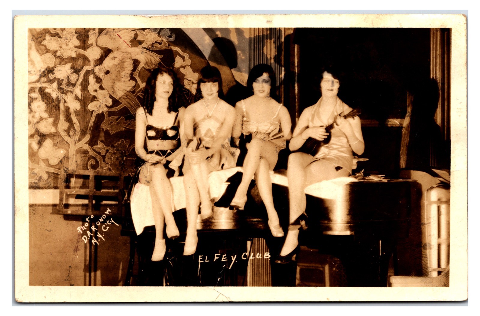 1920s El Fey Club Speak Easy Prohibition Era Bar - New York City Postcard (RPPC) 1920s El Fey Club Speak Easy Prohibition Era Bar - New York City Postcard (RPPC)