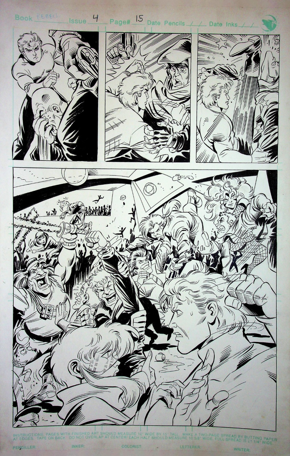 Elfquest The Rebels 1994 #9 Delfin Barral Comic Book Hand-Drawn Interior Page Elfquest The Rebels 1994 #9 Delfin Barral Comic Book Hand-Drawn Interior Page