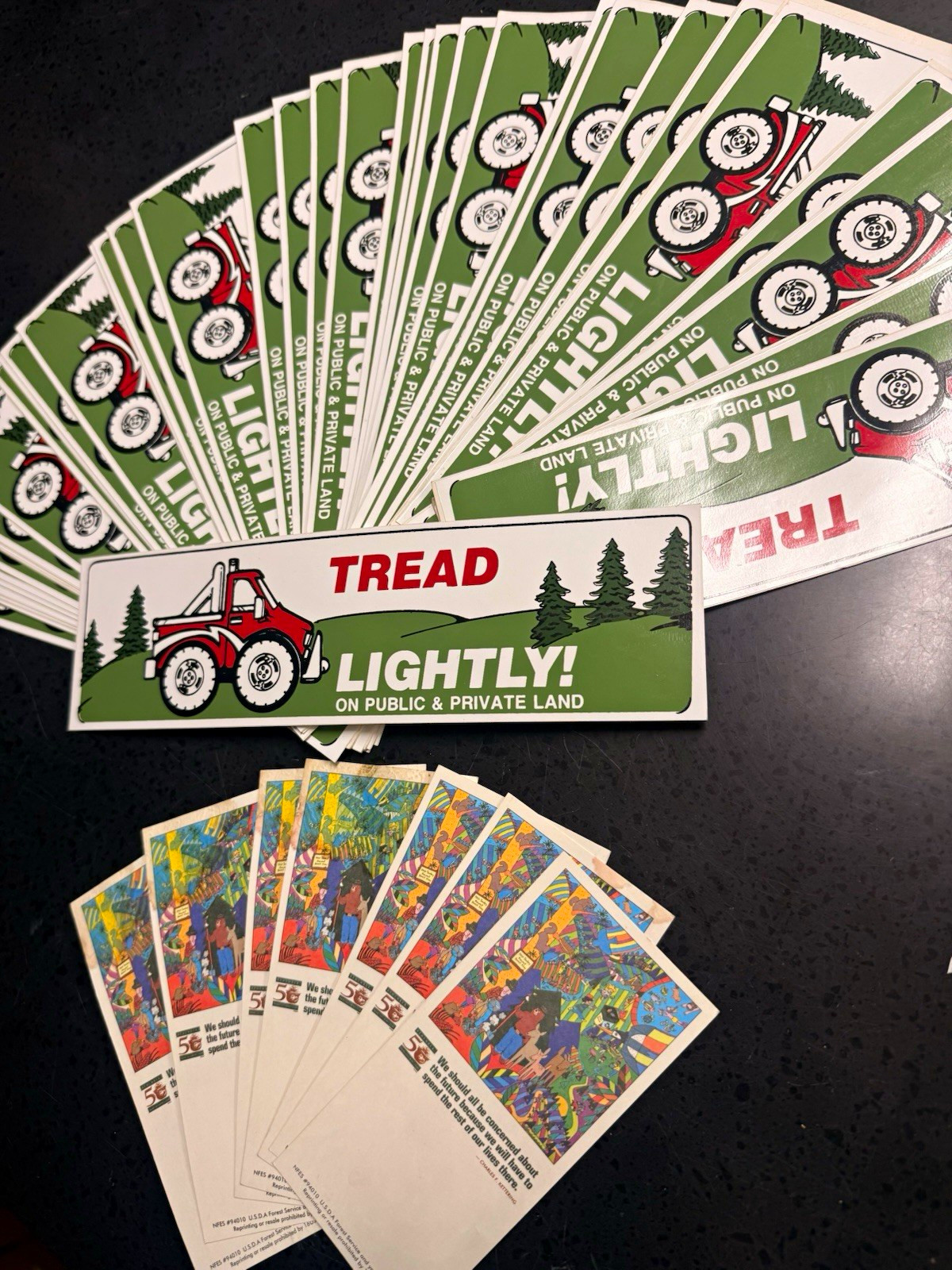 VTG 1994 Tread Lightly On Public & Private Land Bumper Sticker 11x3