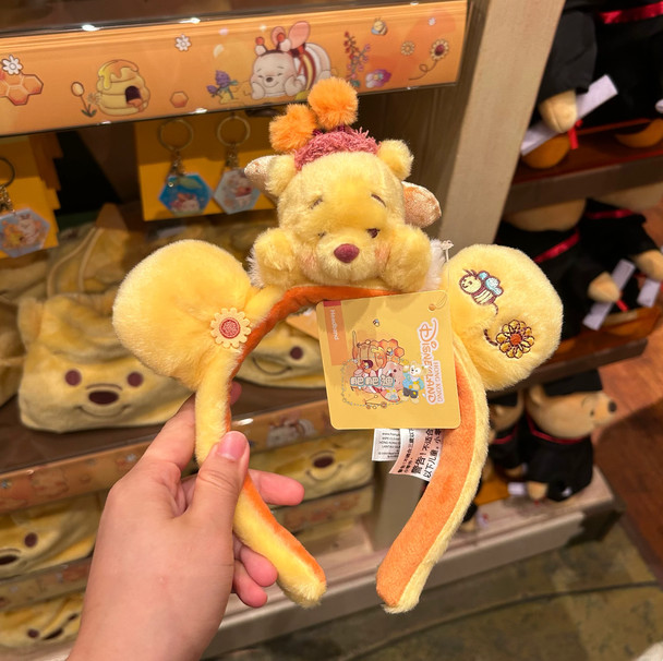 Genuine HK Disney 2026 Bee Shaped Winnie the Pooh Ears Plush Headband Gift New Genuine HK Disney 2026 Bee Shaped Winnie the Pooh Ears Plush Headband Gift New