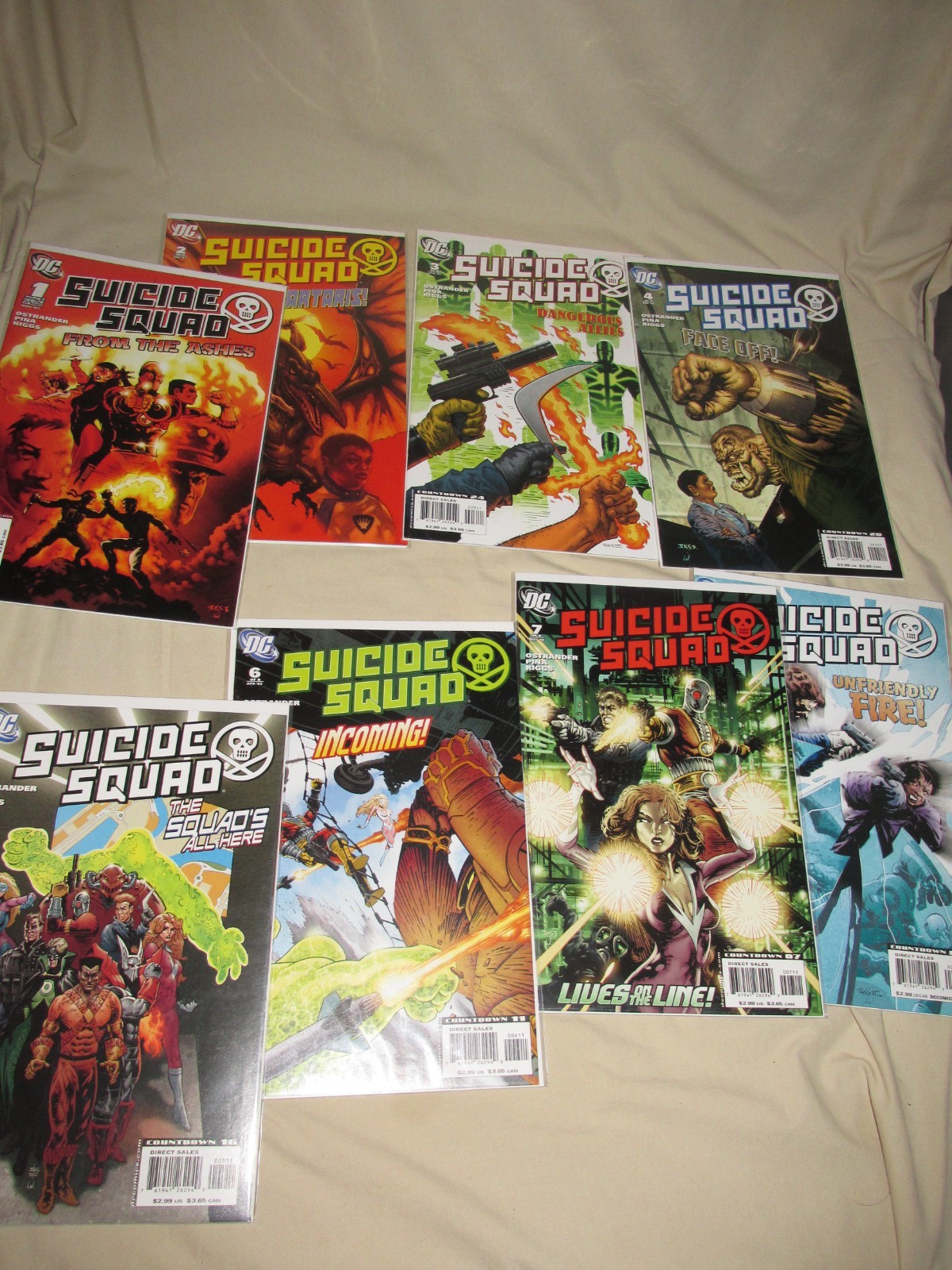 Suicide Squad Vol. 3 1-8 DC Comic Set Complete Ostrander Pina Riggs Snyder 2007 Suicide Squad Vol. 3 1-8 DC Comic Set Complete Ostrander Pina Riggs Snyder 2007