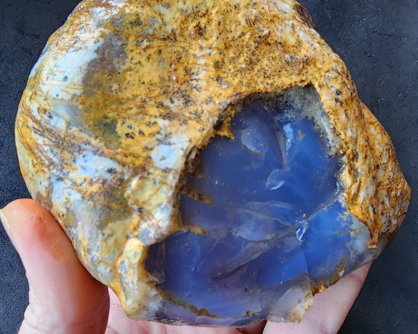 27.7 oz (785 gr) AAA Blue Chalcedony Rough, Blue Chalcedony Raw, ブルーカルセドニー