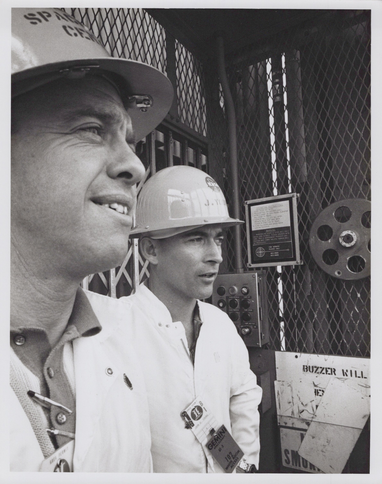 Gemini 3 | RARE NASA Alan Shepard Young Astronauts Elevator Pad Original Photo