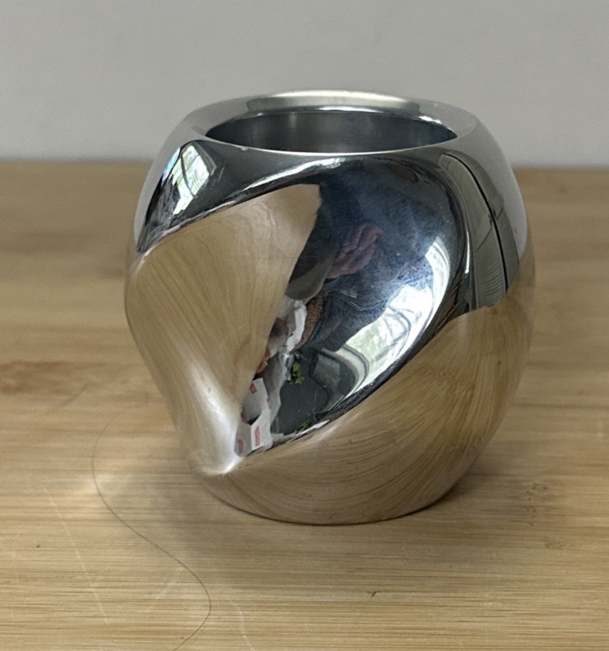 Vintage NAMBE #6240 Twist Candle Holder Designed Fred Bould 2002 Sand Cast Metal Vintage NAMBE #6240 Twist Candle Holder Designed Fred Bould 2002 Sand Cast Metal