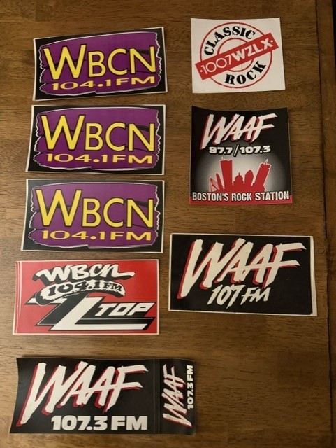 NEW Vintage Boston Rock Radio Bumper Sticker Lot WBCN WAAF WZLX Tower Records