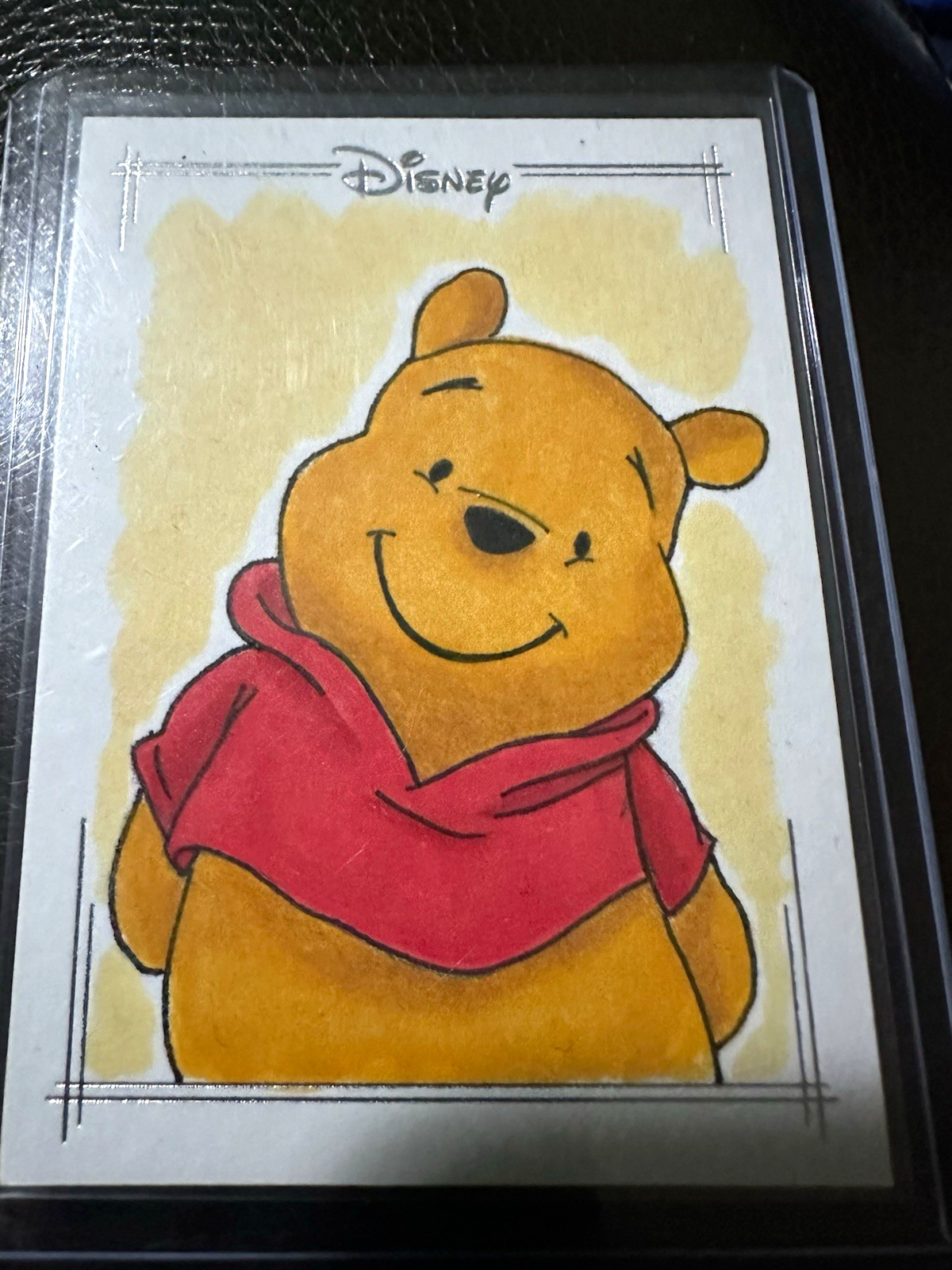 Topps 2026 Disney Winnie the Pooh 1/1 Sketch Card Hard Signed Sandy Lopopolo