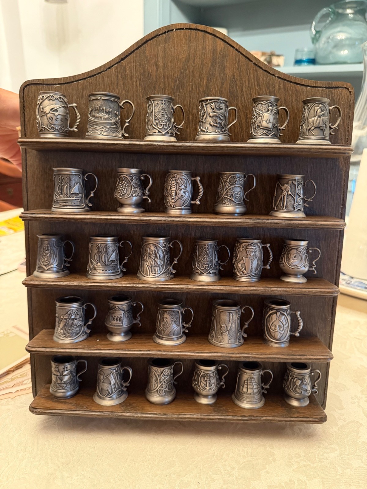 Vintage Stein Pewter Miniature Mugs (lot of 28) John Pinches Limited 1981-1983 Vintage Stein Pewter Miniature Mugs (lot of 28) John Pinches Limited 1981-1983