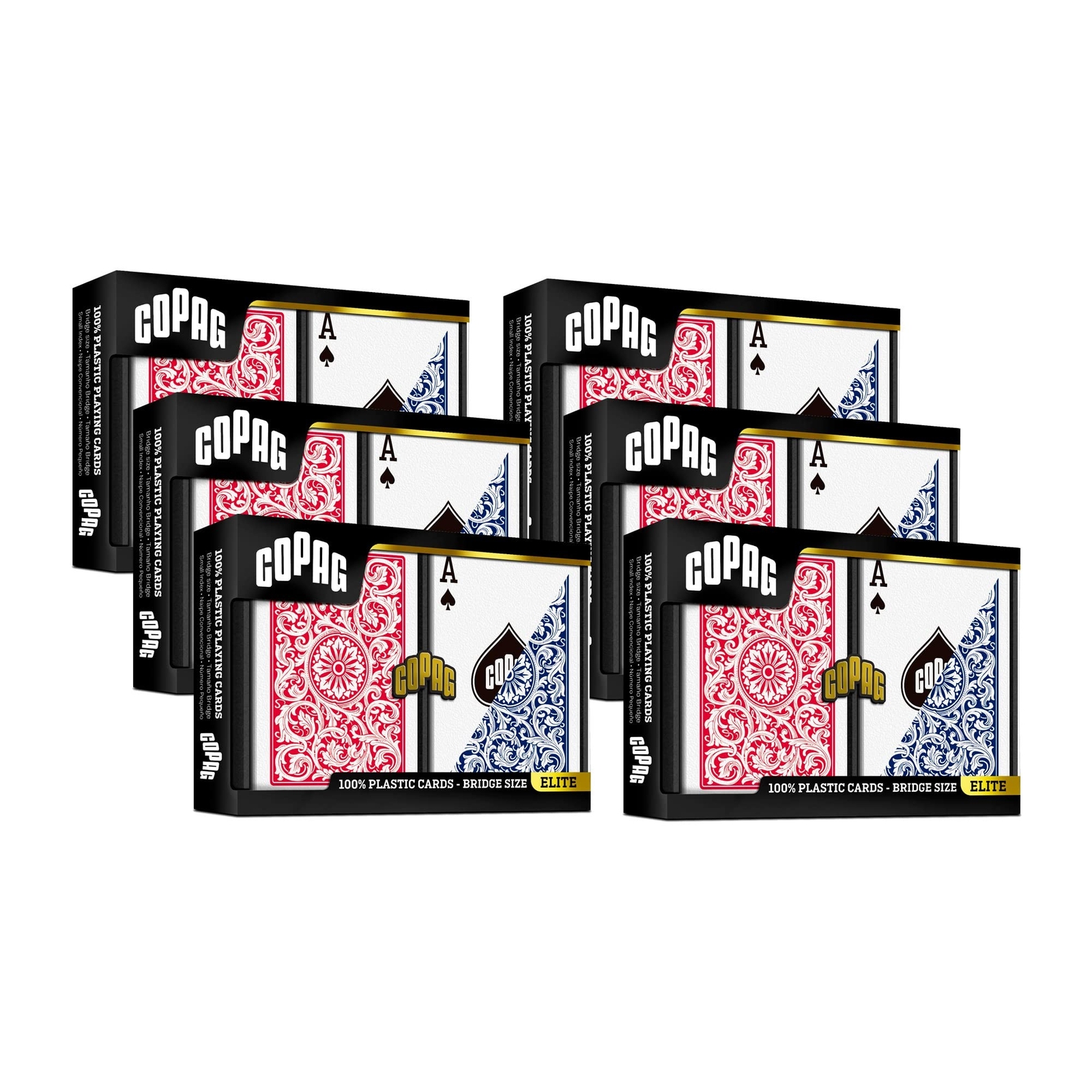Copag 1546 Design 100% Plastic Playing Cards, Bridge Size (Narrow) Red/Blue (... Copag 1546 Design 100% Plastic Playing Cards, Bridge Size (Narrow) Red/Blue (...