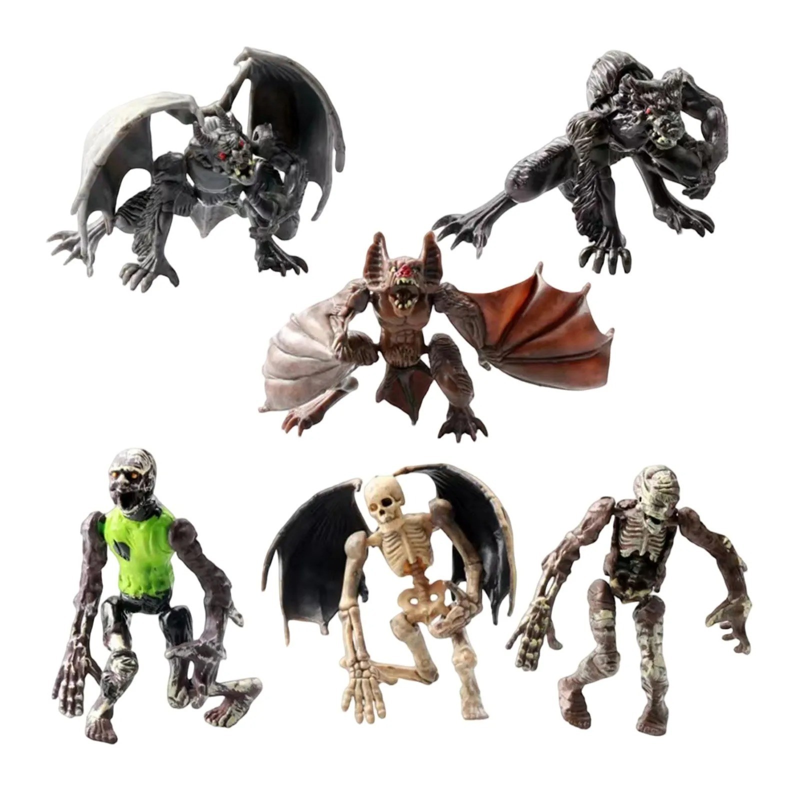 Creative Halloween Skeleton Monster Tabletop Horror Demon Statue  Party