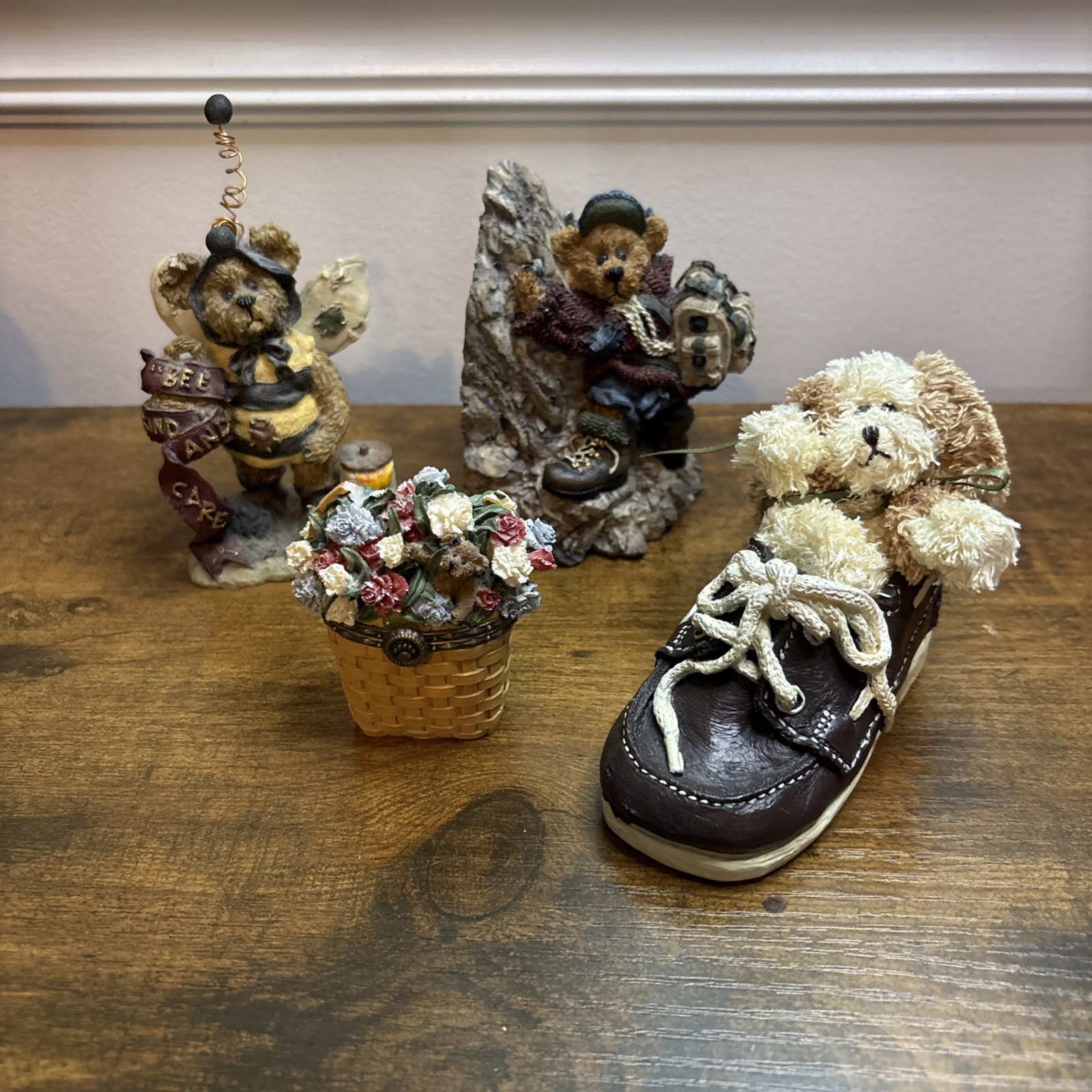 Set/Lot of 4 Boyds Bears And Friends B56 Read* Set/Lot of 4 Boyds Bears And Friends B56 Read*