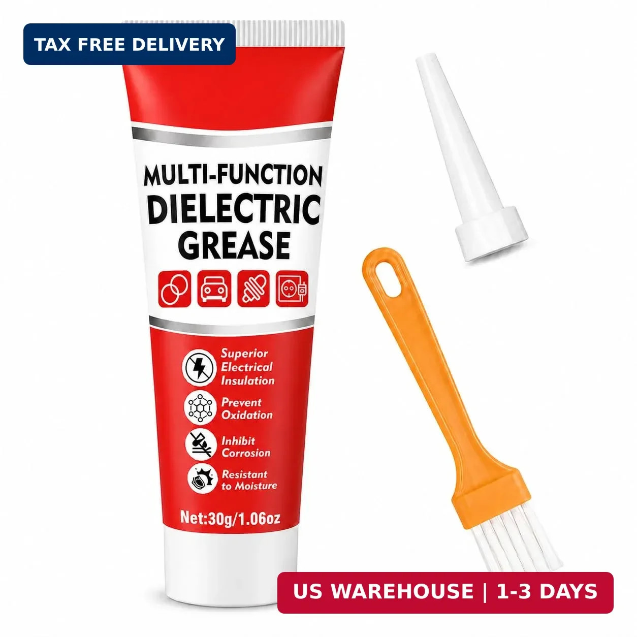 Dielectric Grease for Electrical Connectors Automotive, Silicone Grease with Bru Dielectric Grease for Electrical Connectors Automotive, Silicone Grease with Bru