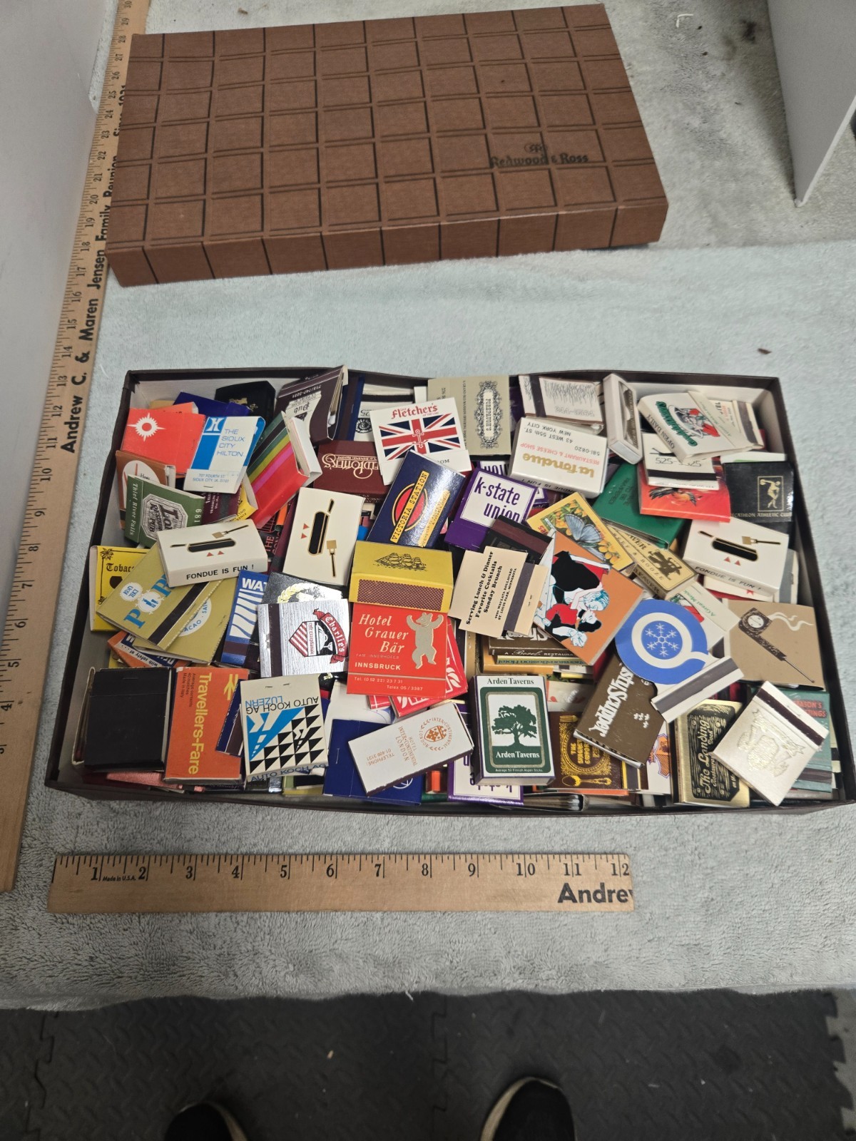vintage unstruck matchbooks, match books, ~4 pounds, various world locations. vintage unstruck matchbooks, match books, ~4 pounds, various world locations.