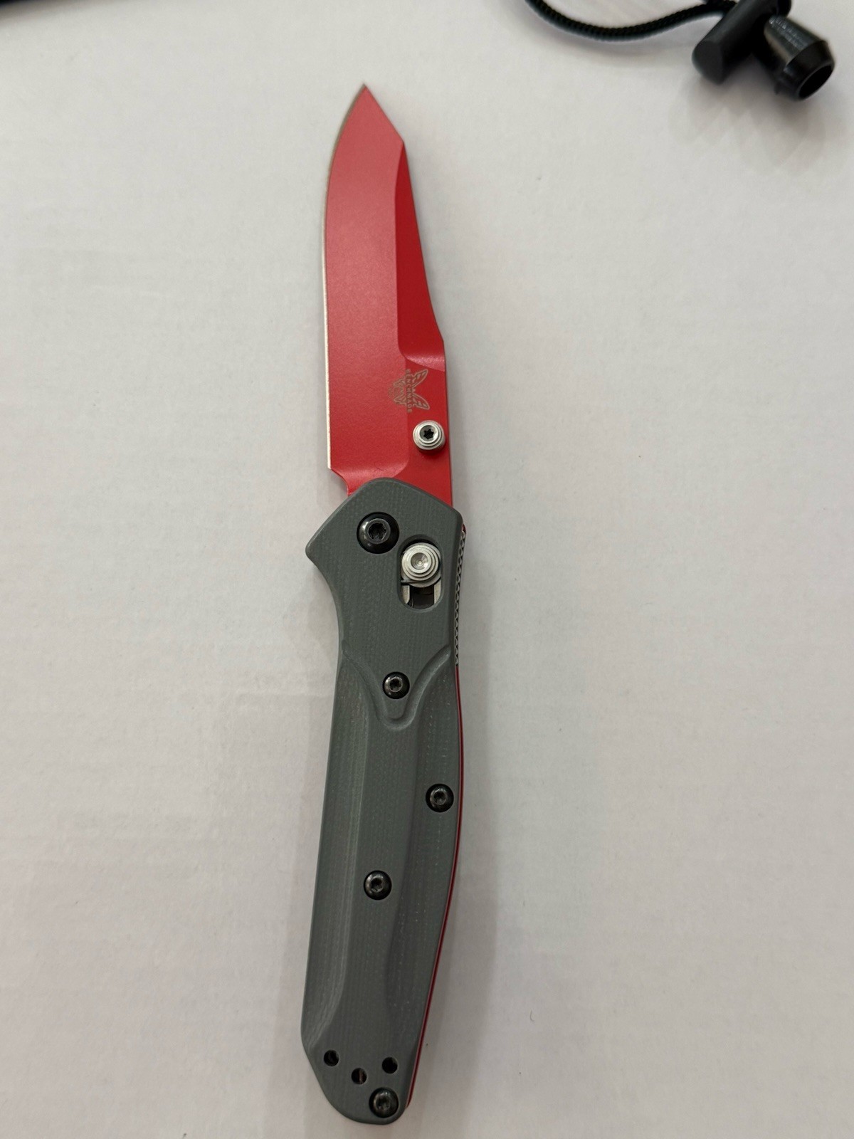 Benchmade 945RD-2401 Mini Osborne Limited Edition 2024 Shot Show Knife Red Blade