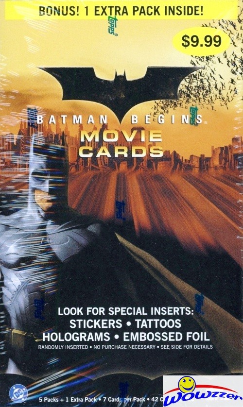 2005 Topps Batman Begins Movie Cards Factory Sealed Blaster Box DC Comics