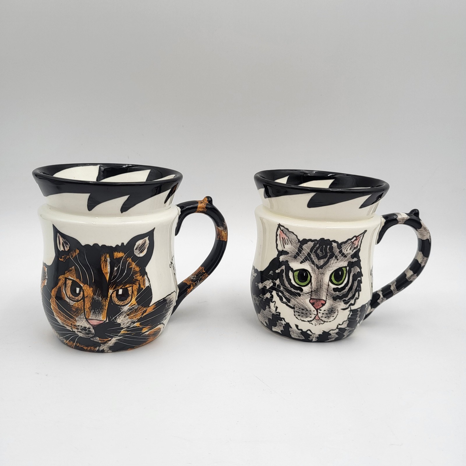 2 pcs. Cats By Nina Lyman Coffee Mug 2 pcs. Cats By Nina Lyman Coffee Mug