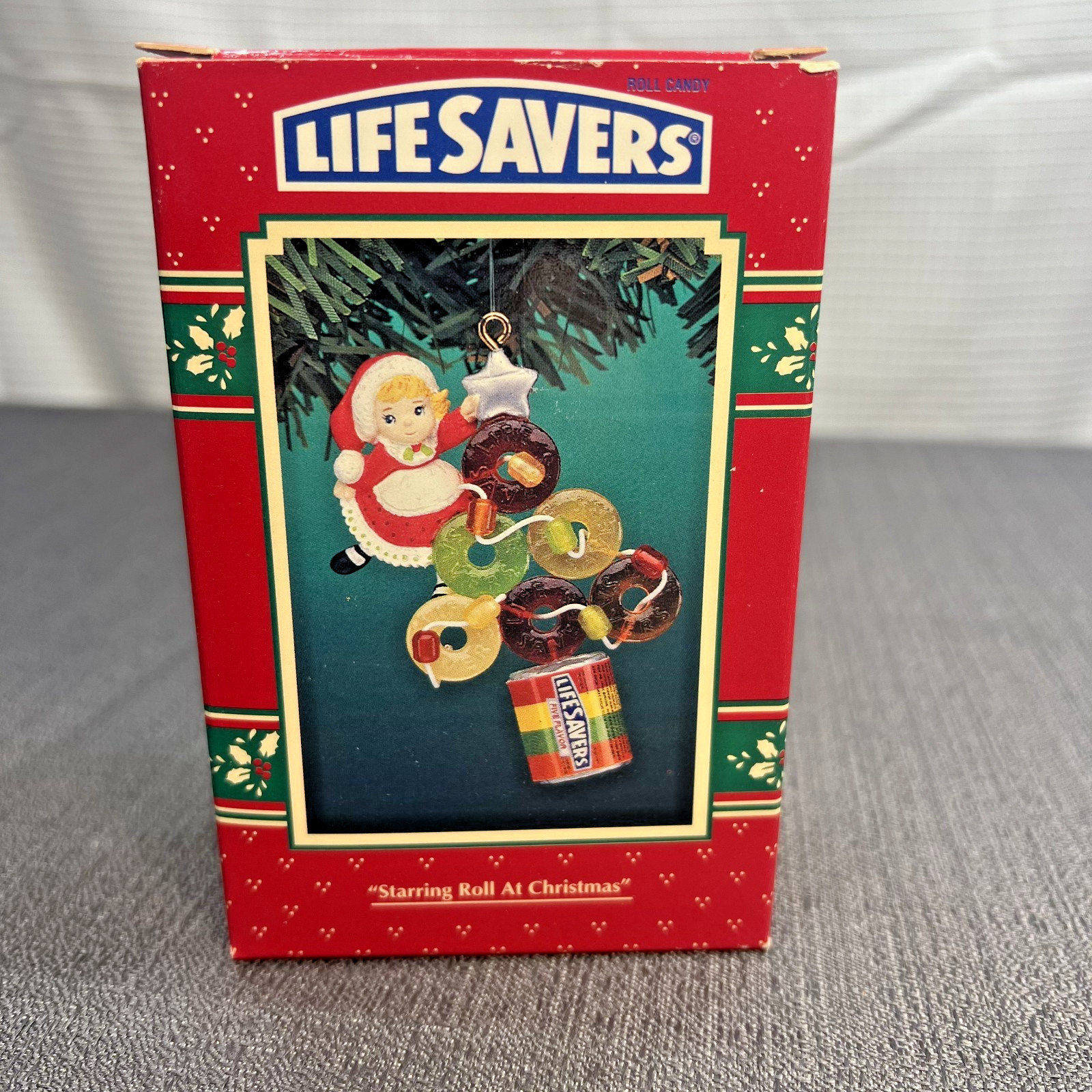 Enesco Treasury of Christmas Ornament 1995 Life Savers Tree Little Girl & Star