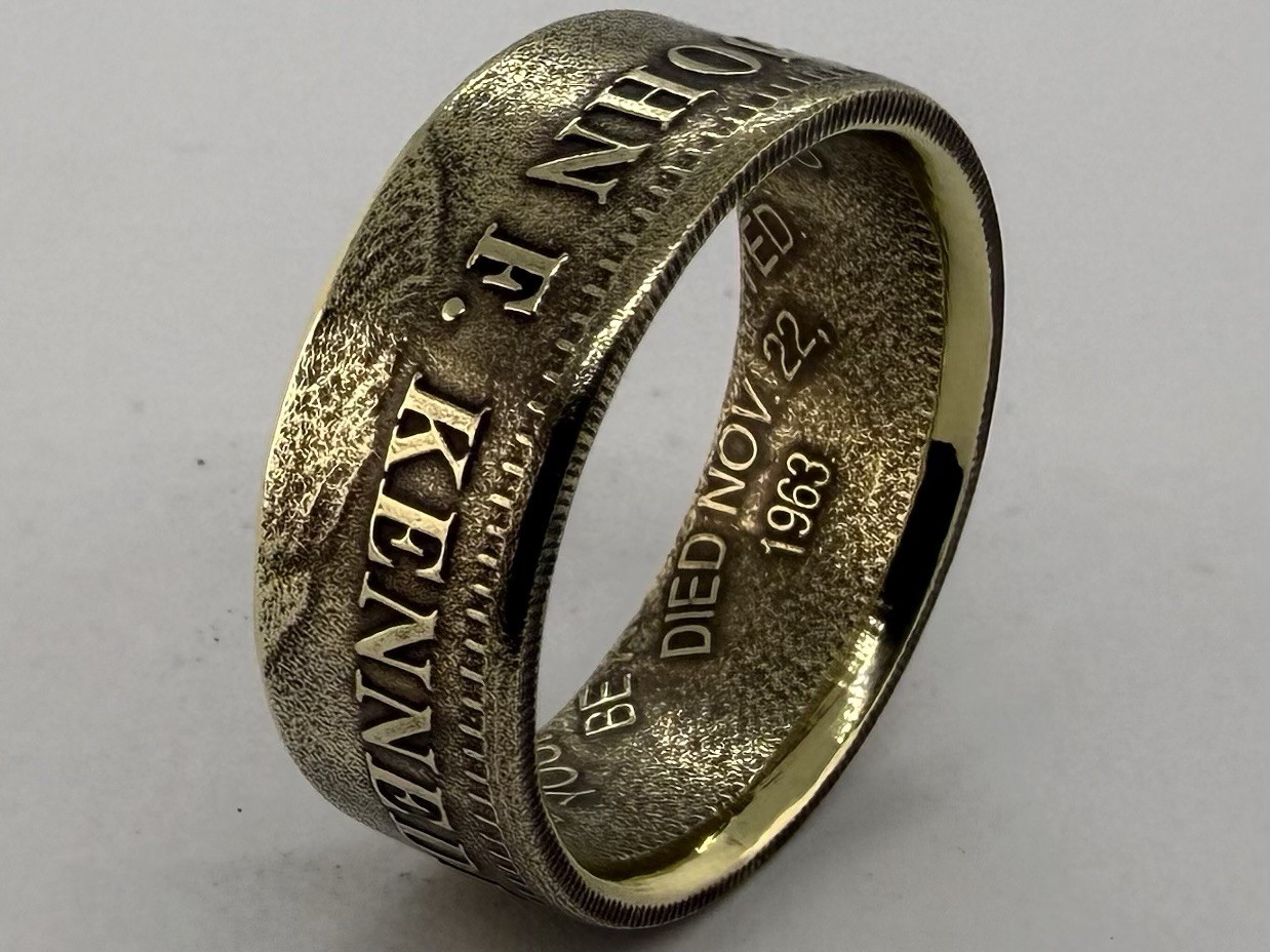 John F. Kennedy JFK Presidential Token Ring Size 10.5 Handmade John F. Kennedy JFK Presidential Token Ring Size 10.5 Handmade