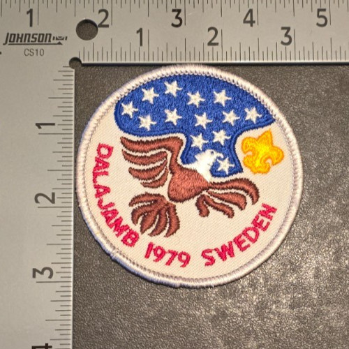 Vintage 1979 Dalajamb Jamboree Sweden Boy Scouts Embroidered Patch Vintage 1979 Dalajamb Jamboree Sweden Boy Scouts Embroidered Patch