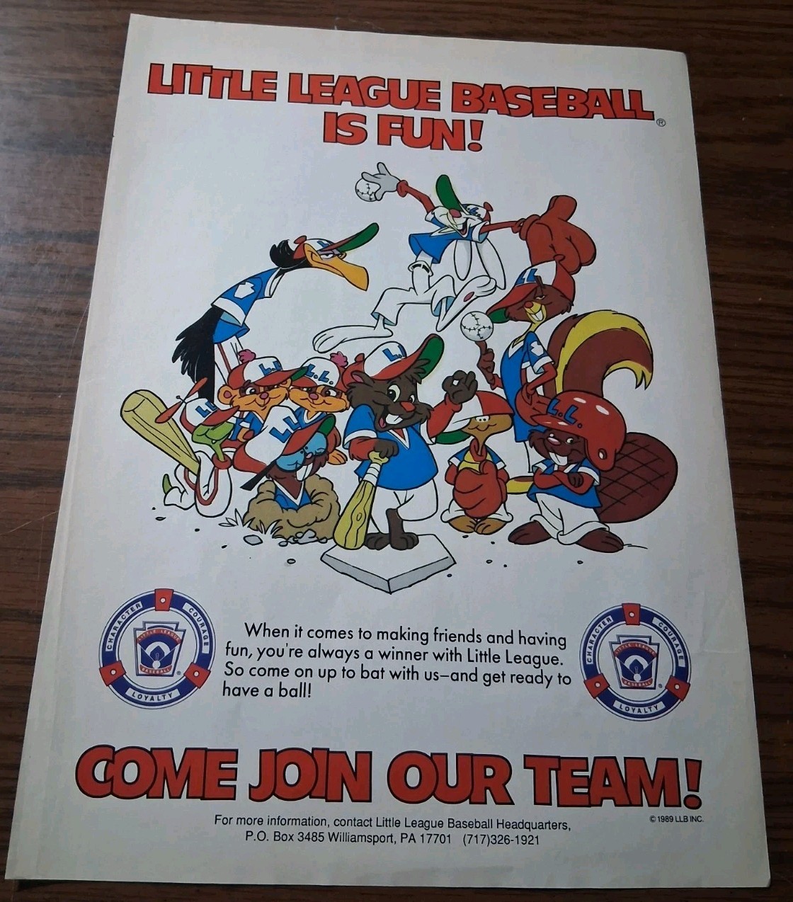 Little League Baseball Headquarters 1991 Vintage Print Ad 8x11