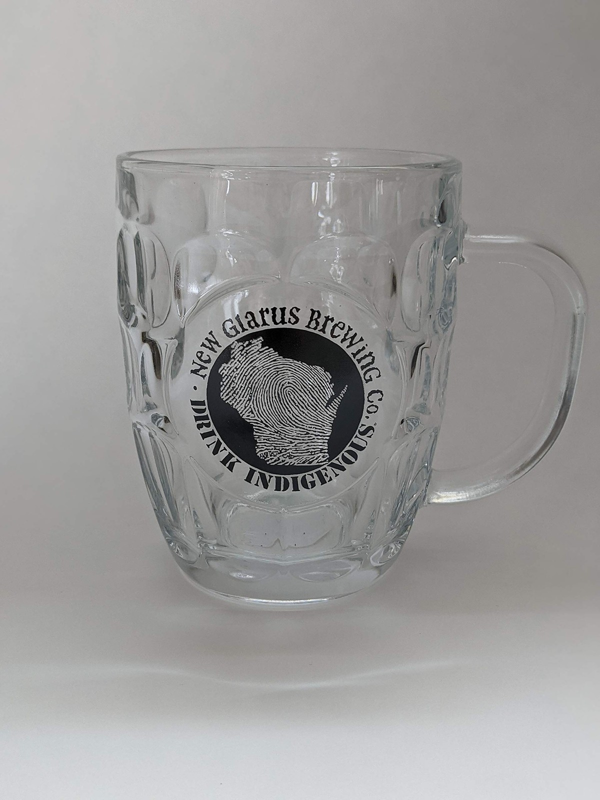 New Glarus Glass Honeycomb Stein