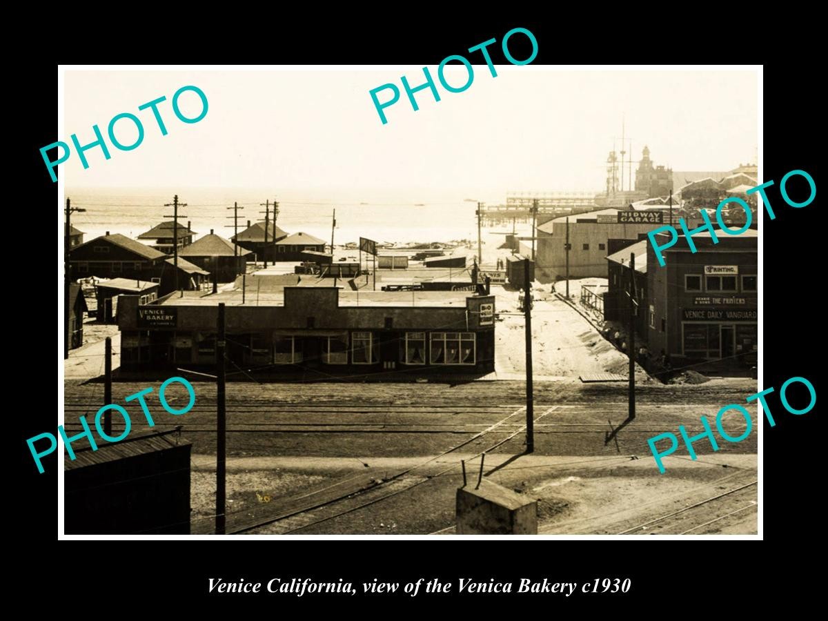 Venice California View Of The Venice Bakery c1930 Old Large Historic Photo