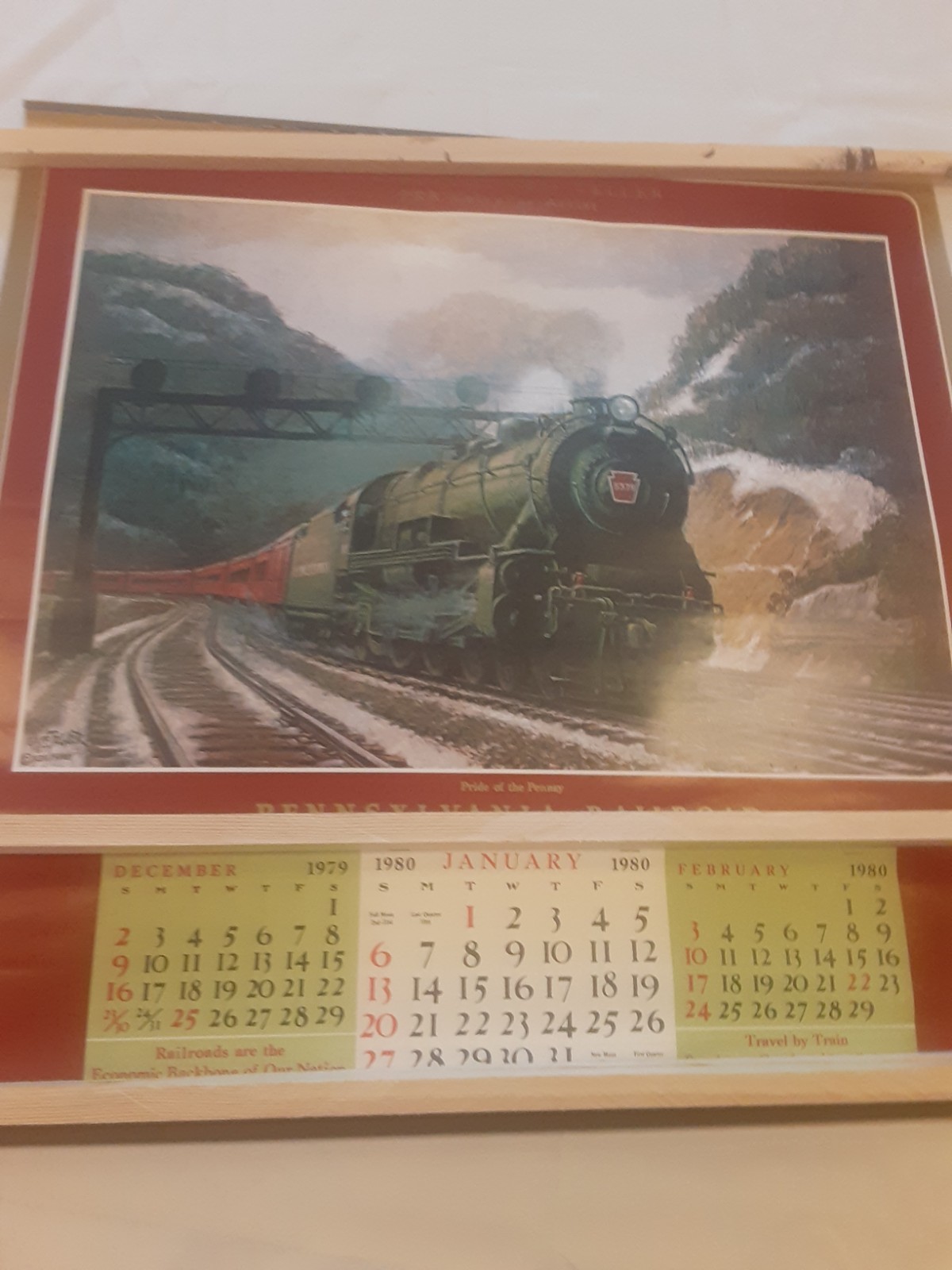 Vintage 1980 Pennsylvania Railroad Calendar Tribute To Grif Teller Vintage 1980 Pennsylvania Railroad Calendar Tribute To Grif Teller