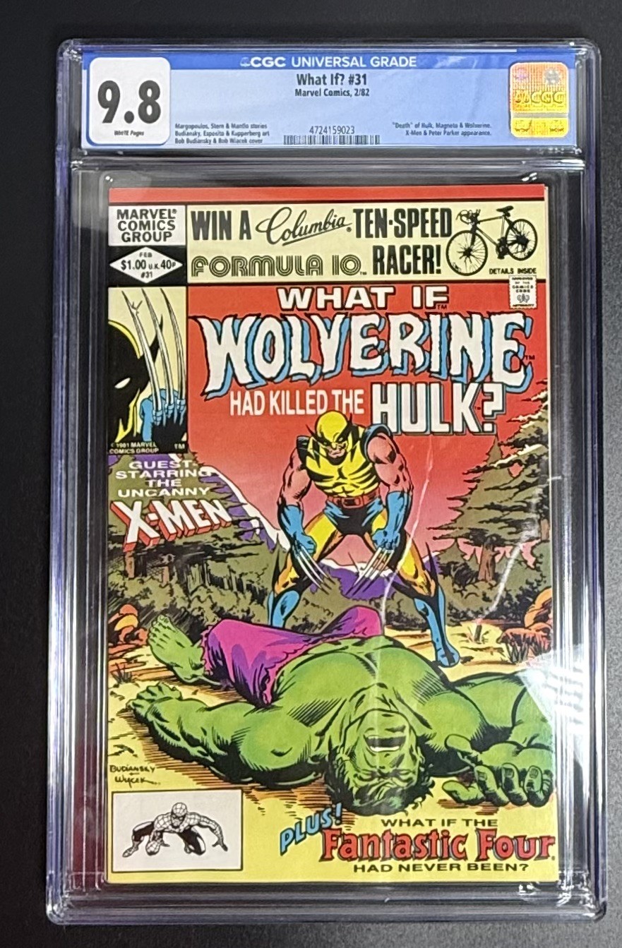 1982 WHAT IF WOLVERINE HAD KILLED THE HULK ISSUE 31 MARVEL COMIC - CGC 9.8 - NM+