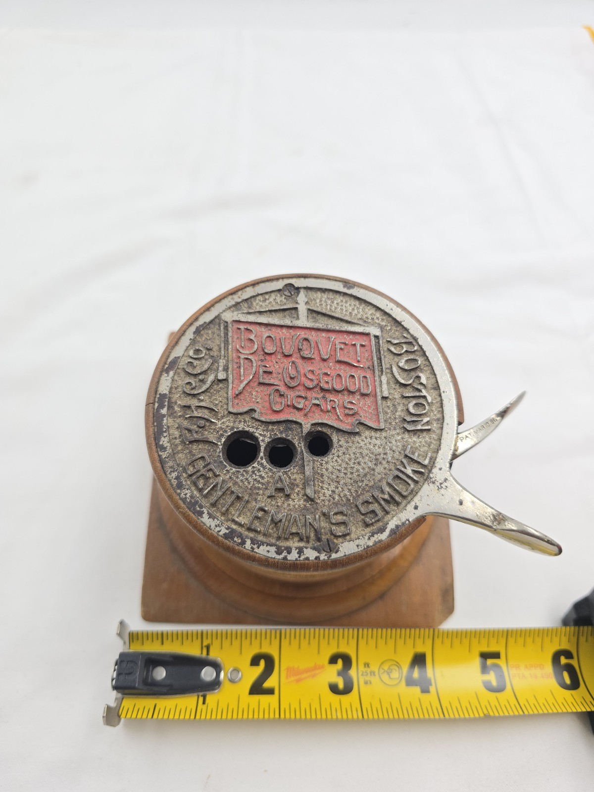Antique Countertop Cigar Cutter Bovovet de Osgood Pat. 1891