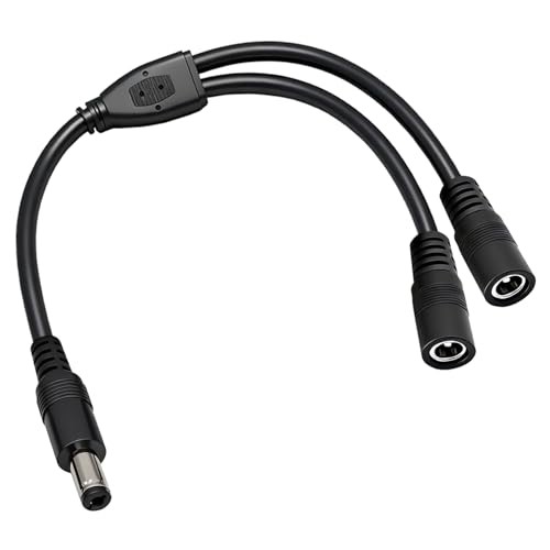3-Pack 18AWG DC 5.5mm x 2.1mm 12V 24V DC Power Splitter Cable 3-Pack 18AWG DC 5.5mm x 2.1mm 12V 24V DC Power Splitter Cable