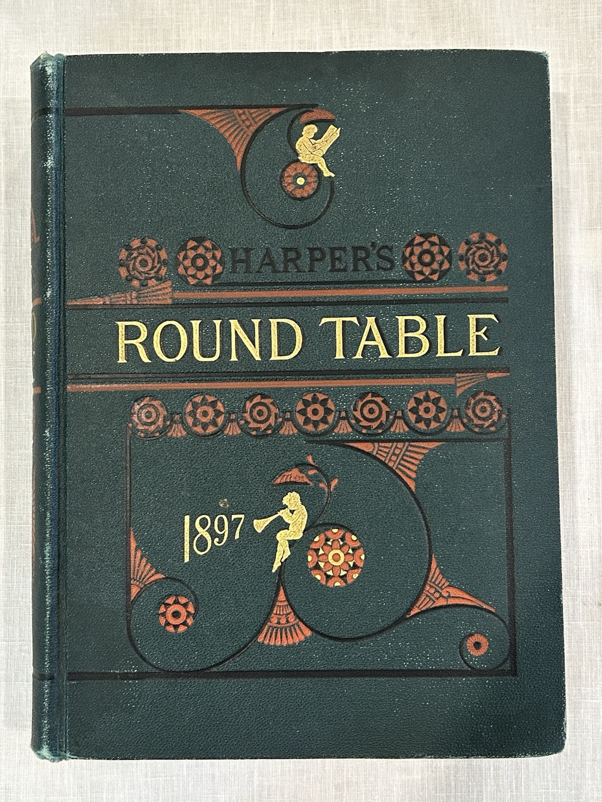 Harper’s Round Table 1897 Complete 52 Issues Antique Bound Volume