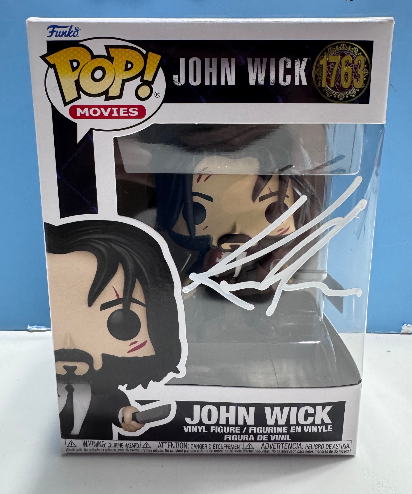Funko Pop JOHN WICK - JOHN WICK #1763 SIGNED COA AUTHENTICATED Funko Pop JOHN WICK - JOHN WICK #1763 SIGNED COA AUTHENTICATED
