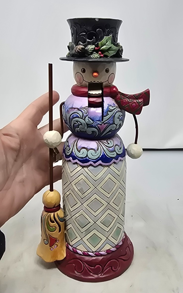 Jim Shore Nuts About Winter Snowman Broom Nutcracker Figurine Heartwood Creek Jim Shore Nuts About Winter Snowman Broom Nutcracker Figurine Heartwood Creek