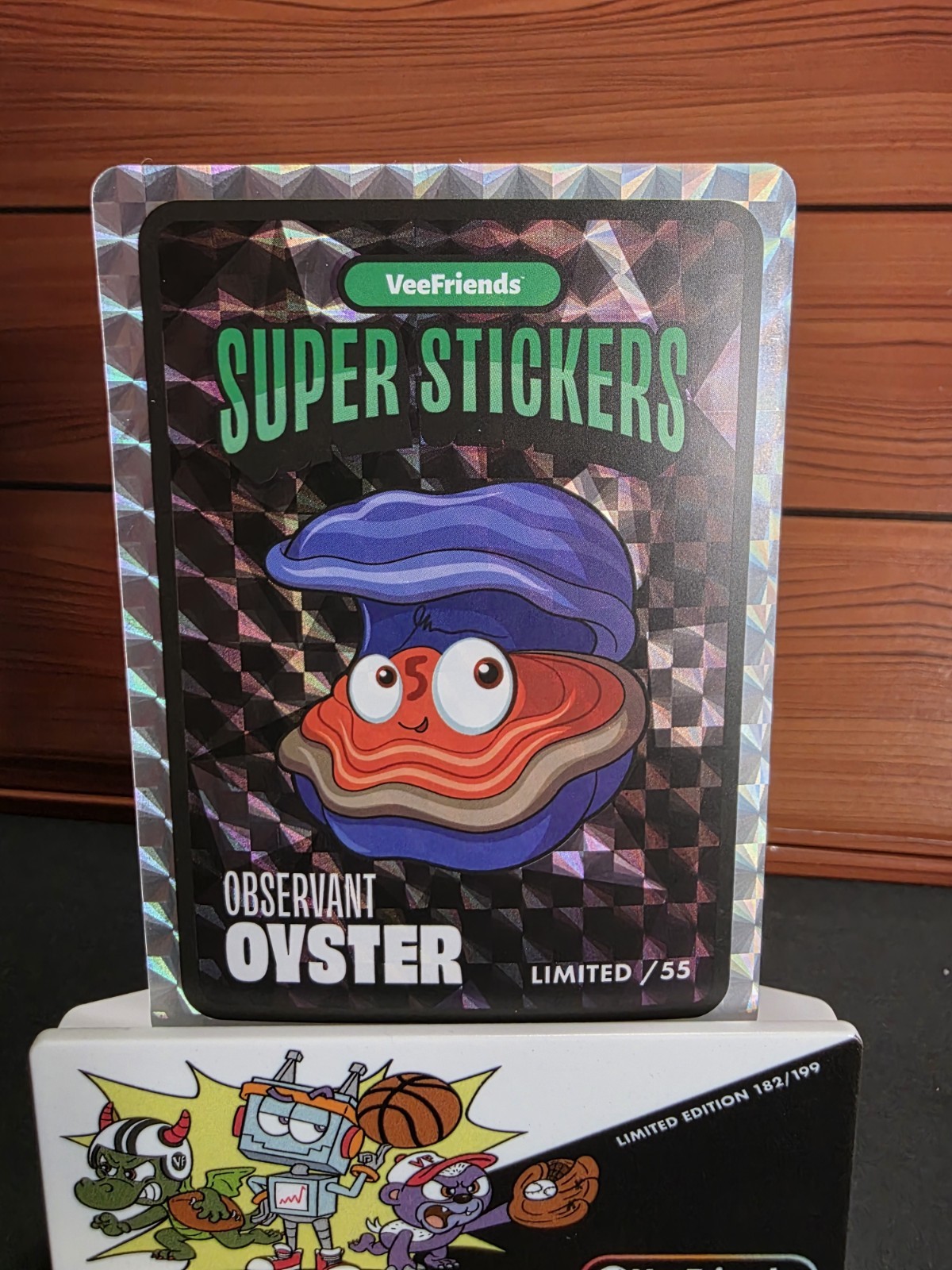 2025 VeeFriends Treasure Chest Super Stickers Observant Oyster Black /55