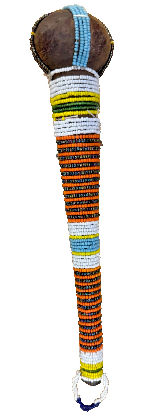 Maasai Beaded Rungu Tanzania Handmade 11\