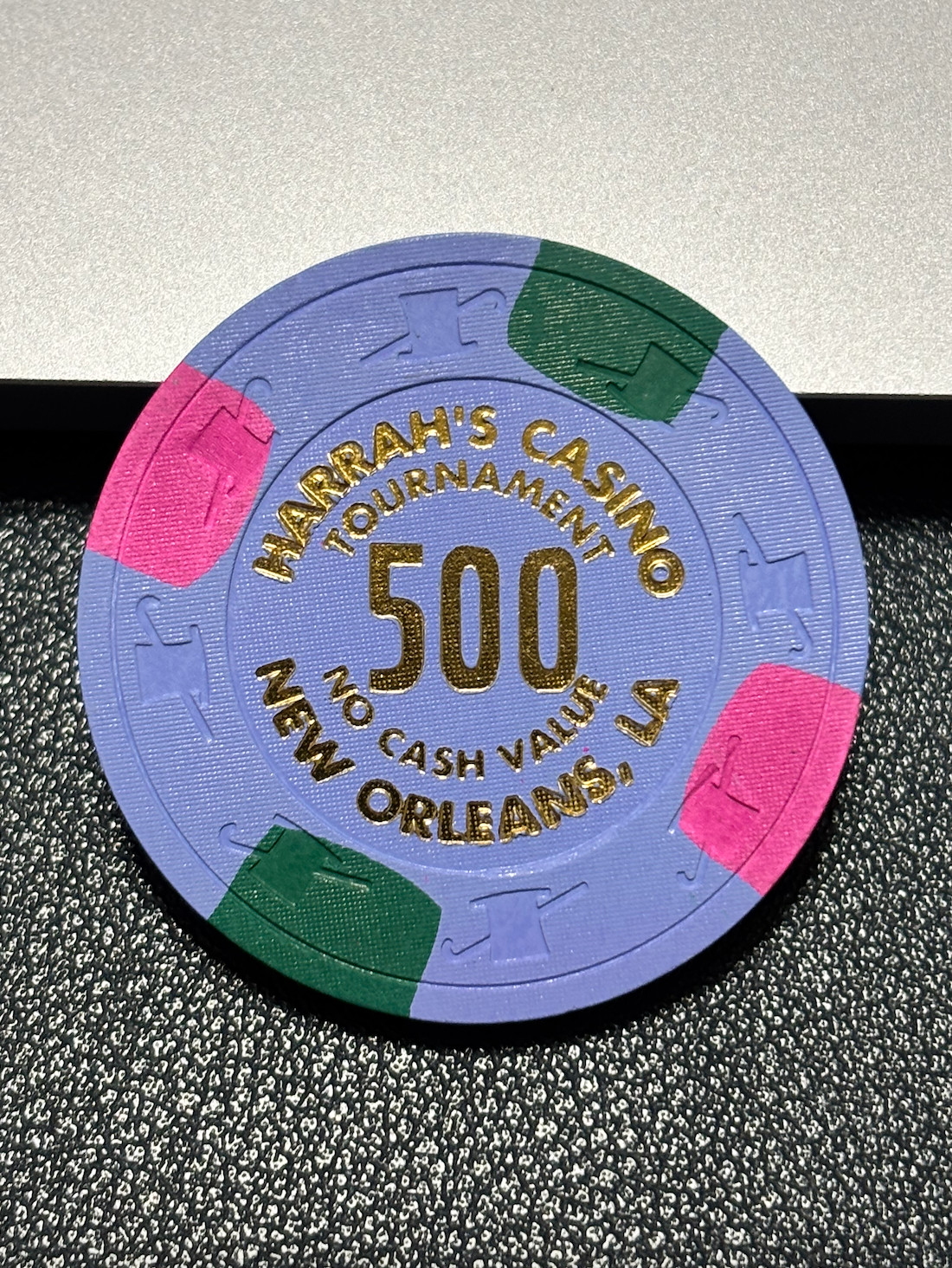 (RARE) $500 HARRAH'S CASINO CHIP POKER CHIP NEW ORLEANS GAMBLING TOKEN CHIP NCV (RARE) $500 HARRAH'S CASINO CHIP POKER CHIP NEW ORLEANS GAMBLING TOKEN CHIP NCV