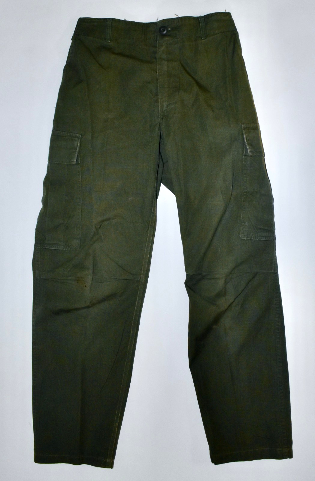 Vtg 1969 Vietnam War Jungle Fatigue Pants OG 107 Small-Reg Rip-Stop Poplin EXLNT