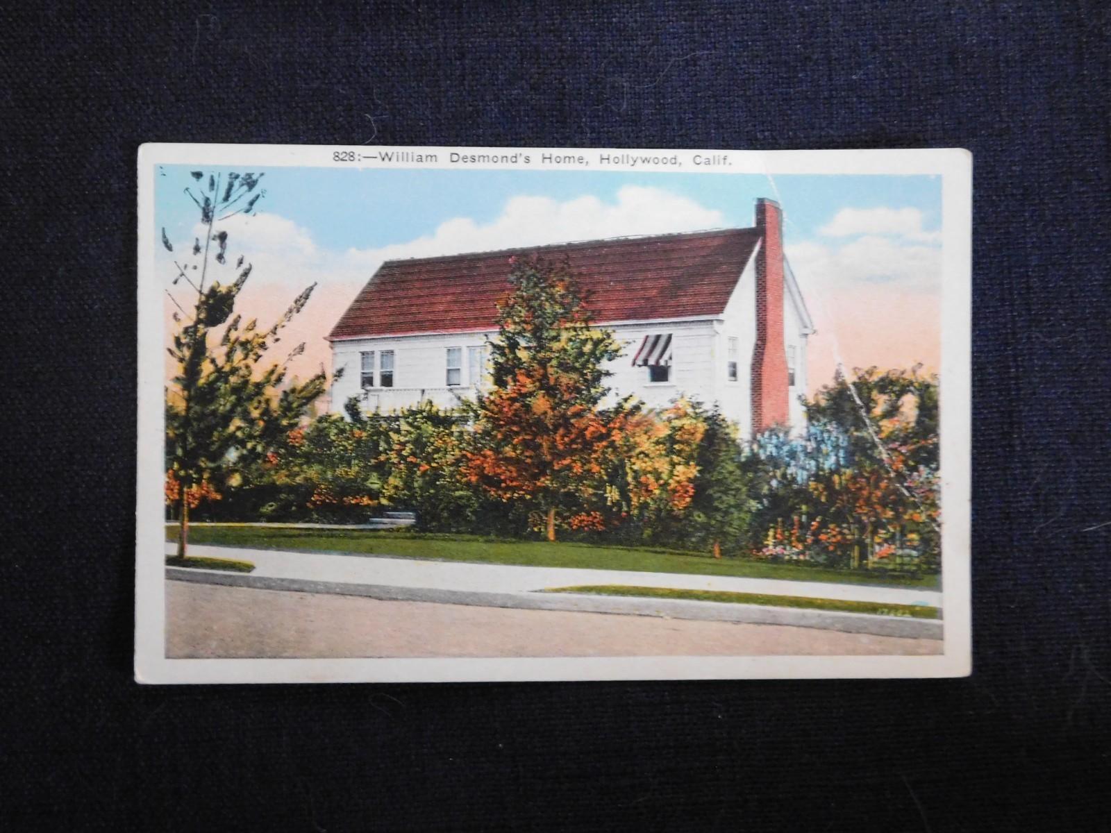Antique c1915 postcard~ William Desmond's Home~ Hollywood California