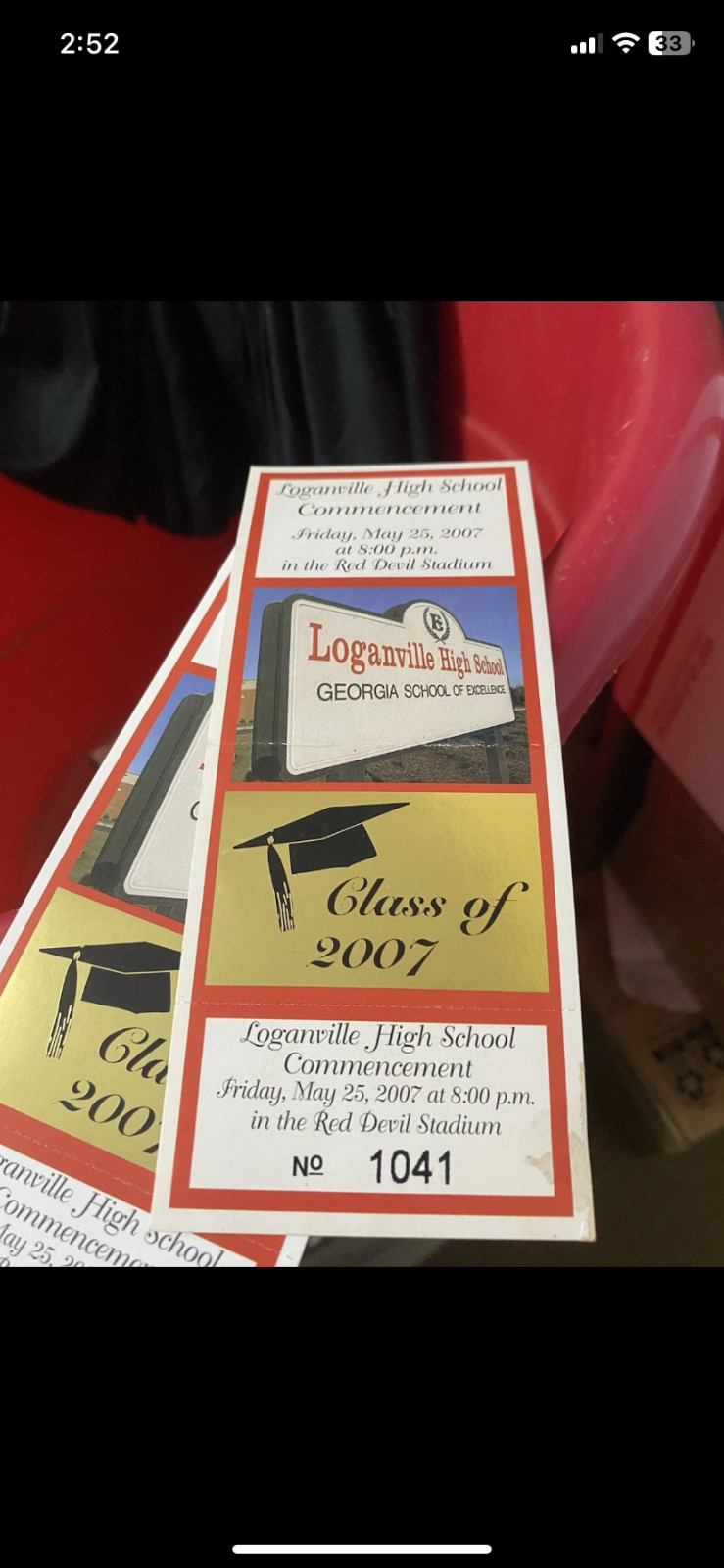 Loganville High School Class Of 2007 Graduation Tickets Sold In Set Of Two LHS Loganville High School Class Of 2007 Graduation Tickets Sold In Set Of Two LHS