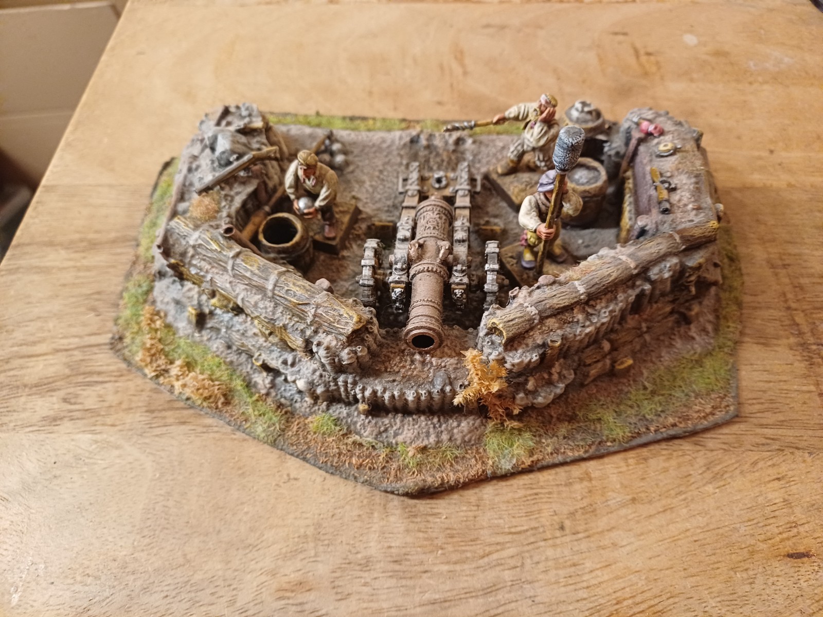 Warhammer Fantasy Forgeworld Empire Cannon Emplacement With Cannon And Crew