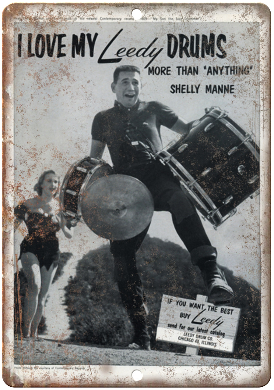 Leedy Drums Shelly Manne Vintage Ad 12