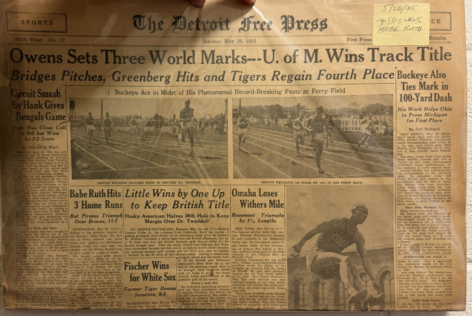 Lot of 10 Vintage Newspapers & Pulp Magazines - Jesse Owens, Joe DiMaggio Lot of 10 Vintage Newspapers & Pulp Magazines - Jesse Owens, Joe DiMaggio