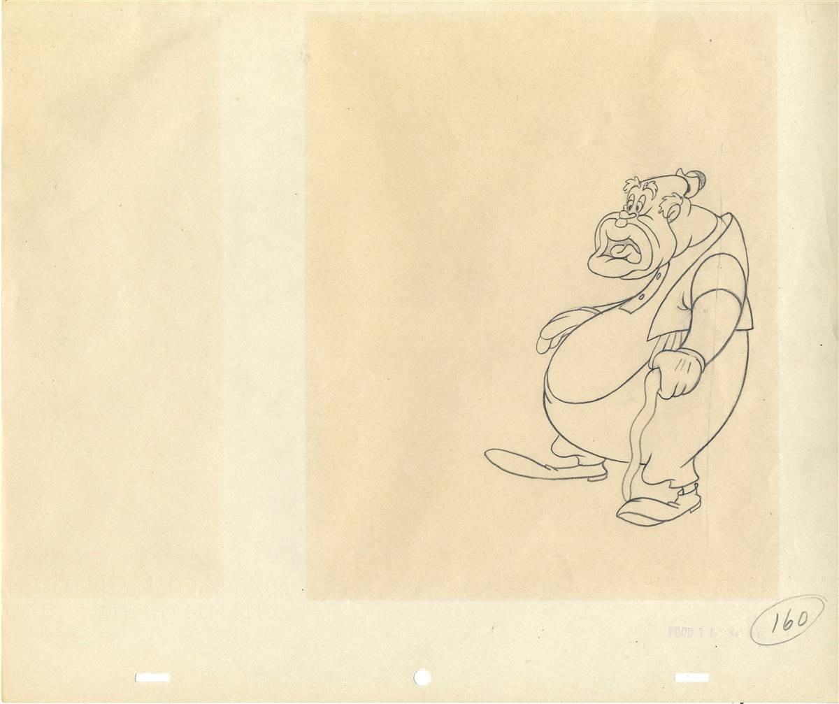 Original Production Drawing of Uncle Tom from Uncle Tom's Cabana (1947) Original Production Drawing of Uncle Tom from Uncle Tom's Cabana (1947)
